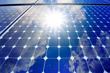 saubere Photovoltaikanlage